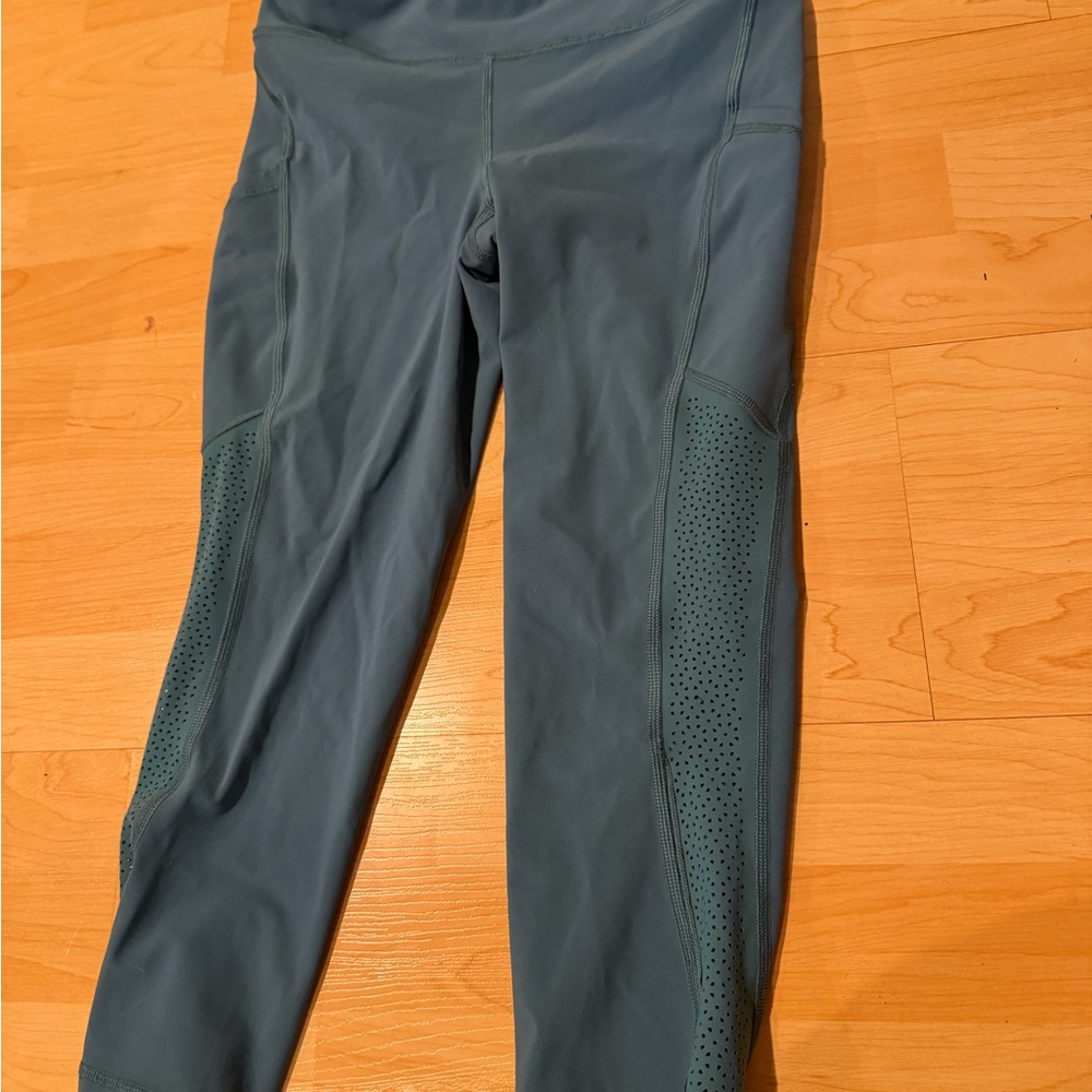 lululemon athletica Green Crop Leggings
